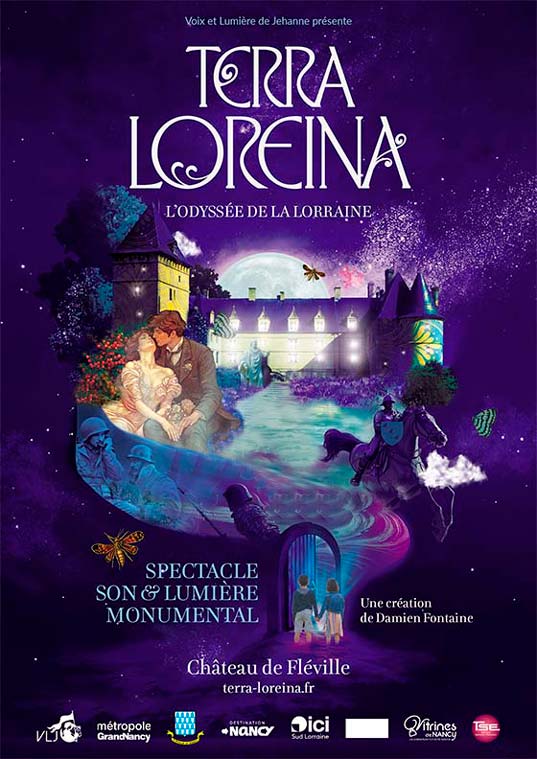 Affiche du son et lumière TERRA LOREINA 2026 Affiche TERRA LOREINA 2026